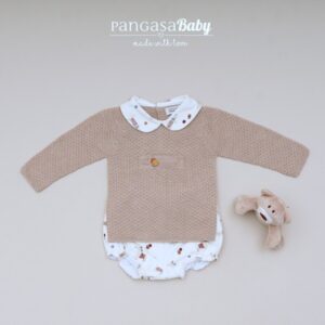 Bebé Pangasa Conjunto Niño Teckel Perro Arena