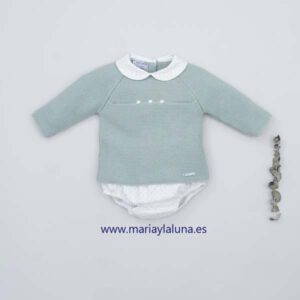 Conjunto Pangasa Stella verde 6 meses