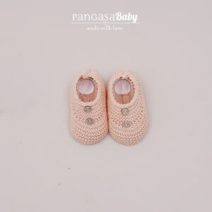 Pangasa Sandalia Botoncitos Verano Colores - 0 meses, Melocoton