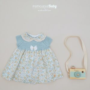 Vestido Mint Pangasa Flores Verde Empolvado