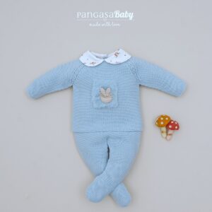 Bebé Primera Puesta Pangasa Petite Bambi & Conejo Celeste