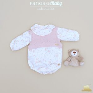 Chaleco y Pelele Conejitos Pangasa Rabbit Rosa