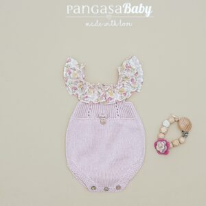 Peto Punto Volante Flores Amarillas Rosa