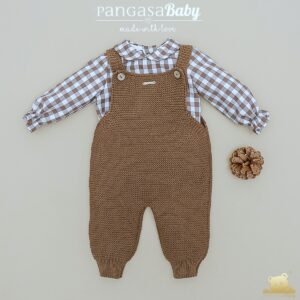 Peto y Blusa Pangasa Vichy Chocolatte